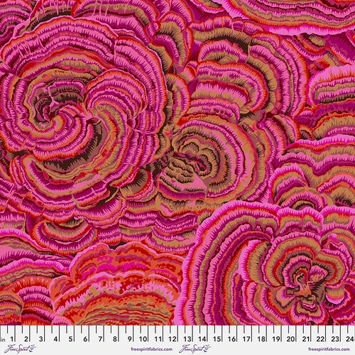 ÜBERBREITER RÜCKSEITENSTOFF! Pink Tree Fungi - Kaffe Fassett Collective Designerstoffe - Philip Jacobs Quilt Backing Patchworkstoff 1 ÜBERBREITER RÜCKSEITENSTOFF! Pink Tree Fungi - Kaffe Fassett Collective Designerstoffe - Philip Jacobs Quilt Backing Patchworkstoff