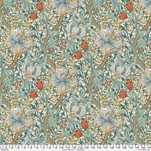 Autumn Golden Lily Baumwollstoff-Quiltbacking - Original William Morris & Company Lizenzstoff - ÜBERBREITER RÜCKSEITENSTOFF! 1 Autumn Golden Lily Baumwollstoff-Quiltbacking - Original William Morris & Company Lizenzstoff - ÜBERBREITER RÜCKSEITENSTOFF!