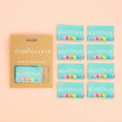 Quilting Is My Superpower Labels - Sarah Hearts Webetiketten - Premium Woven Labels - Tied With A Ribbon Limited Edition