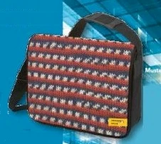 Projekttasche / College / Laptop Tasche Mit Norwegermuster - Limited Edition Metropole Color - Regia Schachenmayr Umhängetasche