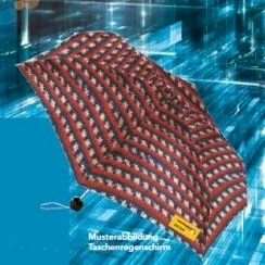 Regenschirm Mit Norwegermuster - Limited Edition Metropole Color - Regia Schachenmayr Mini-Taschenschirm Mit Automatik