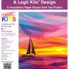 Segelboot Im Sonnenuntergang FPP - Sail Away Quilt - Original Lizensiertes Legit Kits Schnittmuster / Materialpackung / Stoffpaket - Sonderanfertigung