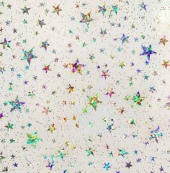 Glitzer-Sternchen Vinyl - Clear Glitter Stars Zuschnitt - Sew Hungry Hippie