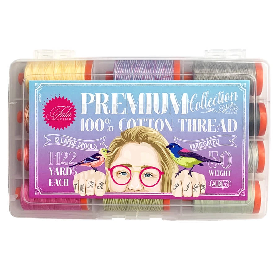 Tula Pink Premium Collection - Aurifil Garnsortiment 1 Tula Pink Premium Collection - Aurifil Garnsortiment