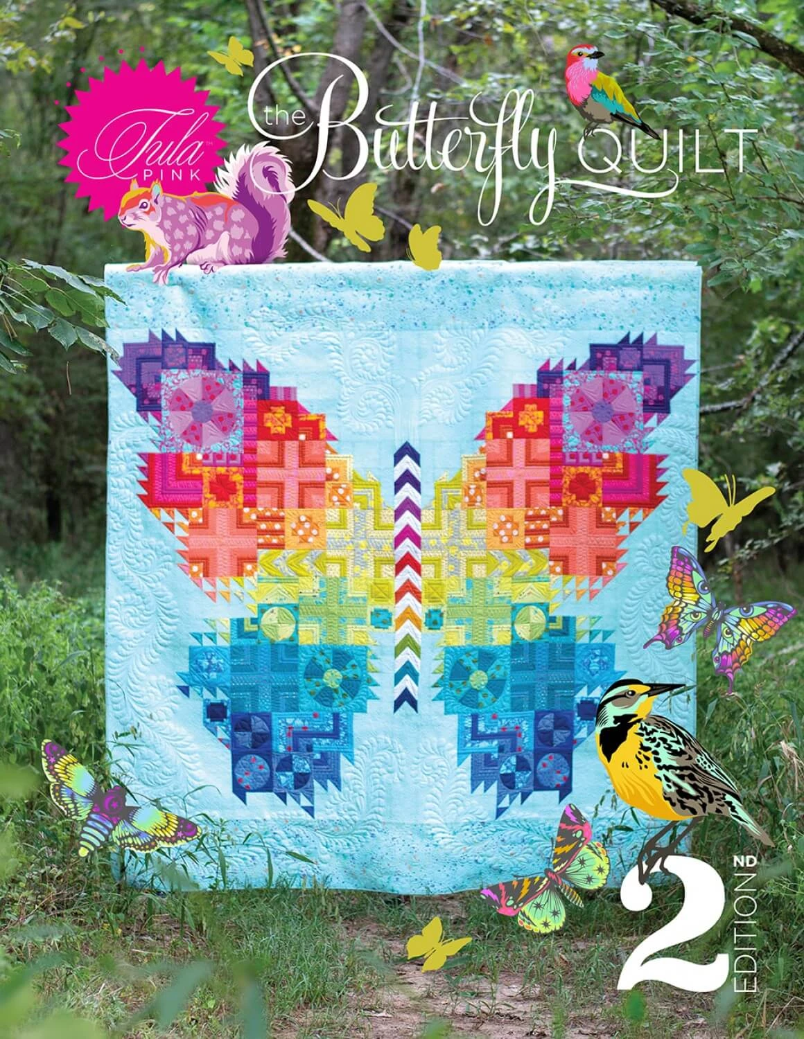 Tula Pink's "The Butterfly Quilt" Pattern - Englisches Schnittmuster & Anleitung - 2nd Edition "True Colors" 1 Tula Pink's "The Butterfly Quilt" Pattern - Englisches Schnittmuster & Anleitung - 2nd Edition "True Colors"