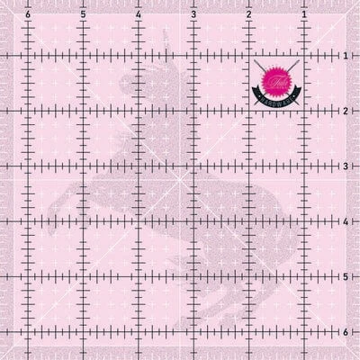 6 1/2" Tula Pink Einhorn Lineal- Original Tula Pink Hardware - 4 Square Templates Rulers With Unicorn 1 6 1/2" Tula Pink Einhorn Lineal- Original Tula Pink Hardware - 4 Square Templates Rulers With Unicorn