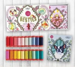 Tula Pink Besties Collection - Großes Aurifil Garnn Sortiment - 20 Spulen