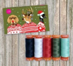 Holiday Homies Tula Pink Mini Thread Collection - Kleines Aurifil Garnsortiment