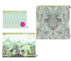 TRIO-SET! Limited Edition Vinyl "Roar" Projekttaschem - Original Tula Pink Hardware - Tula Pink Project Bag - VORBESTELLUNG! Auslieferung Ihrer Gesamten Bestellung Ca. April / Mai 2024