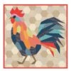 The Rooster Quilt - Hahn Quilt By Violet Craft - Anleitung / Schnittmuster EPP Schablonen