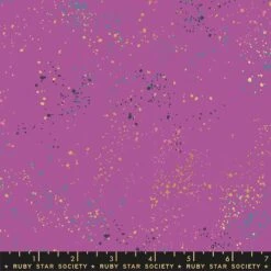 Speckled Witchy Purple - Lila Ruby Star Society Basicstoff - Rashida Coleman Hale Designerstoff Mit Metallic Akzenten