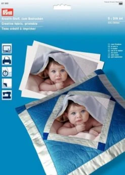 Prym Kreativ Stoff Zum Bedrucken 5 Blatt A 4